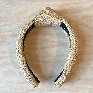 Lele Sadoughi Raffa Tan Headband